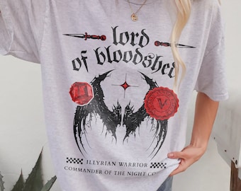 Cassian Shirt | Lord Of Bloodshed Night Court Nesta Licensed SJM Merch ACOTAR Cassian Illyrian Mountains Velaris Gift For ACOTAR Fan Bookish