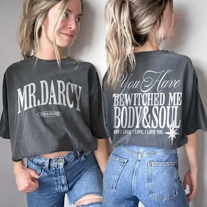Fitzwilliam Darcy Shirt |  Fitzwilliam Darcy T-Shirt Pride and Prejudice Shirt Jane Austen Merch Pemberley Sweatshirt Most Ardently Gift