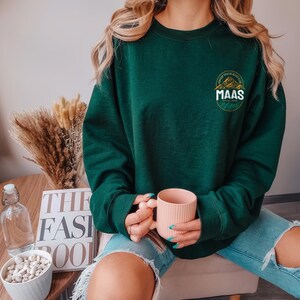 Sarah J Maas National Parks Sweatshirt SJM Universe Licensed Merch ACOTAR TOG Crescent City, Velaris, Terrasen, Lunathion Fantasy Reader Forest Green