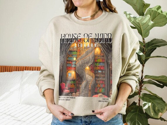 House of Wind Library Velaris ACOTAR Illustrated Art - Etsy