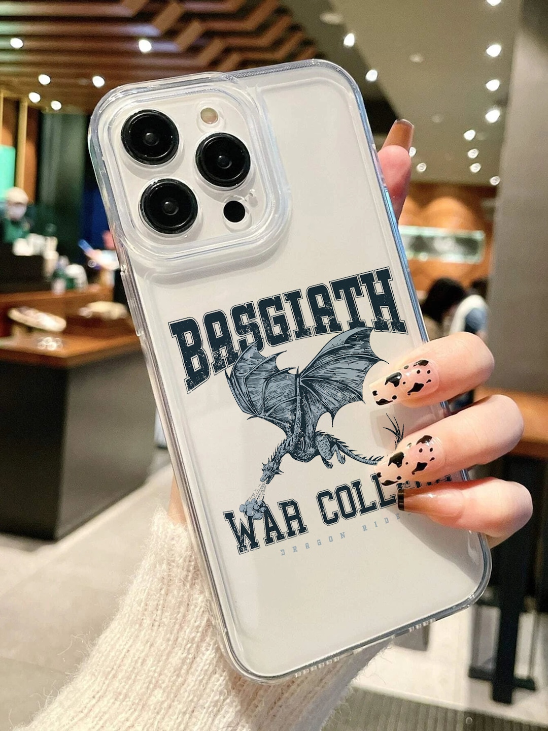 Fourth Wing Phone Case Basgiath War College Dragon Rider iPhone Case