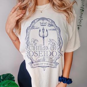 Child of Poseidon | God of the Sea, Greek God, Demigod and Half-Blood Comfort Colors Shirt Crewneck Greek Mythology sweatshirt, Olympians