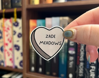 H D Carlton Inspired Zade Meadows Haunting Adeline Love Heart Sticker | Kindle Sticker | Booktok | Book Gift | Bottle Sticker | Bookish