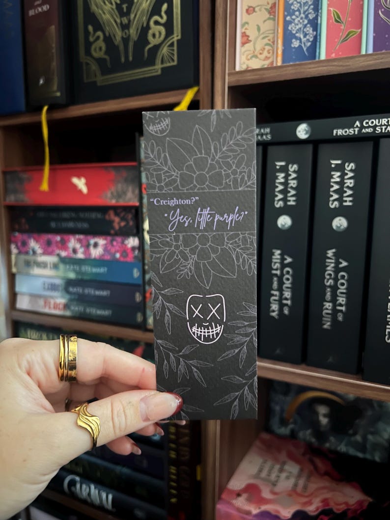 Ruination Bookmark Double Sided Hammered Texture Card Bookmark Legacy of Gods | Rina Kent ...