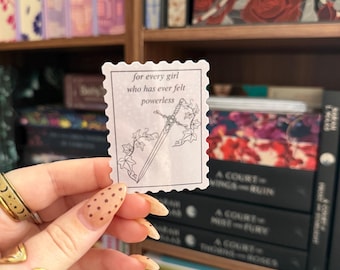 Powerless Inspired | For Every Girl Who Has Ever Felt Powerless | Kai & Paedyn Glitter Kindle Sticker | Romantasy | Booktok | Bookish