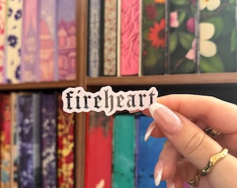 Inspirado en Trono de Cristal / Corazón de Fuego / TOG / Pegatina con purpurina / Botella de agua / Pegatina para Kindle