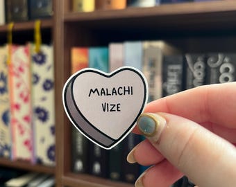 Leigh Rivers geïnspireerd Malachi Vize Little Stranger Love hartsticker | Kindle-sticker | Boekenstok | Boekcadeau | Flessensticker | Boekachtig