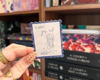 Elsie Silver Chestnut Springs inspiré livre Glitter Kindle Sticker | Cade Eaton | oui rouge ? | Livre | Romance | Cow-boys