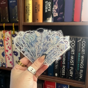 Małe zakładki do książek z witrażem | Prezent | Bookish | Książki | Zakładka | Zestaw 2 | Książki romantyczne | Romantasy | Niebieski