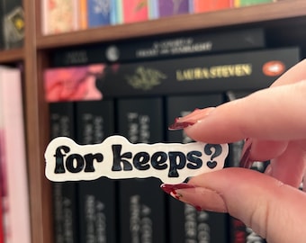 Boys of Tommen For Keeps Sparkle Sticker | Chloe Walsh | Shannon | Binding 13 | Keeping 13 | Girly | Bookish | Booktok