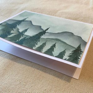 Evergreen Card: Original Watercolour