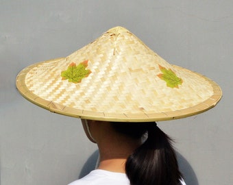 Asian style straw hat Clearance