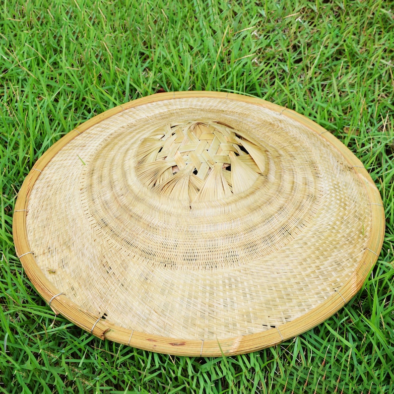 Bamboo Hat Ancient Chinese Traditional Hat Carefully Weave Etsy UK