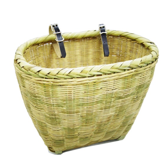 Bamboo bike basket sales