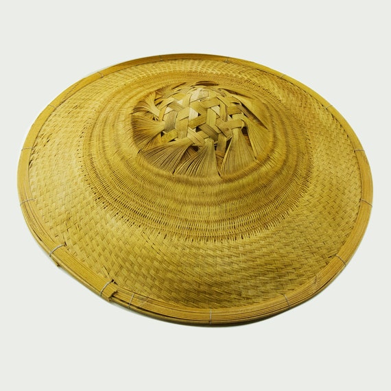 Spherical Cap Bamboo Hat Farmer Rice Hat Asian Hat Funny Party Hat