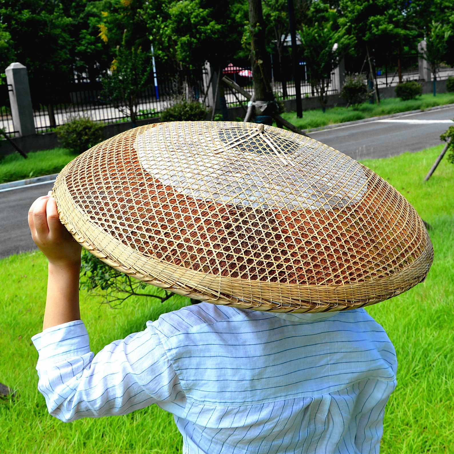 Bamboo Japanese Samurai Hat Cosplay Knight Chinese Hat Dia. Etsy