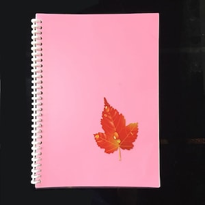 Aufkleber Buch Aufkleber sammeln Album Größe 10 "x 7" wiederverwendbare Seiten 20 Seiten 40 Seiten Abdeckung Ahorn Blatt Muster frei ein Kunststoff-Spachtel