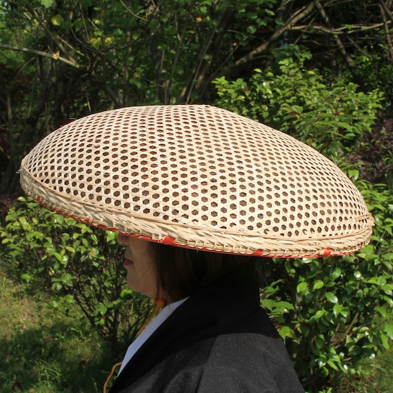 Spherical Cap Bamboo Hat Farmer Rice Hat Asian Hat Funny Party Hat