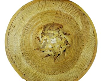 Chapeau de bambou Ancien chapeau traditionnel chinois Tissez - Etsy France