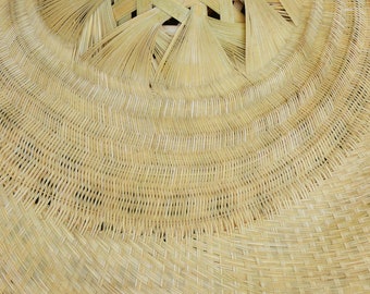 Sombrero trenzado de bambú Sombrero chino Sombrero oriental Sombrero para  el sol Niñas Sombrero hecho a mano Artesanía Sombrero de pesca estilo A  Yinane Sombrero trenzado de bambú
