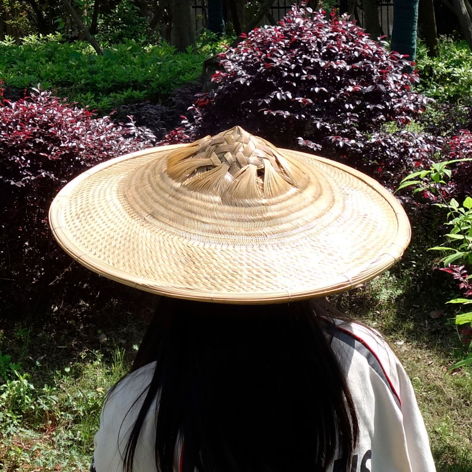 Bamboo Hat Ancient Chinese Traditional Hat Carefully Weave High Quality Diameter 18/ Depth 4or