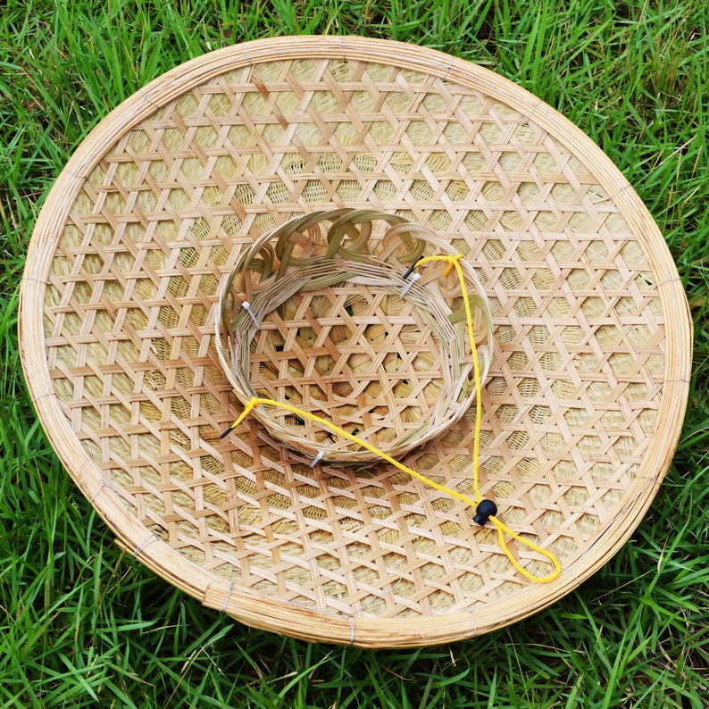 Bamboo Hat Ancient Chinese Traditional Hat Carefully Weave Etsy UK