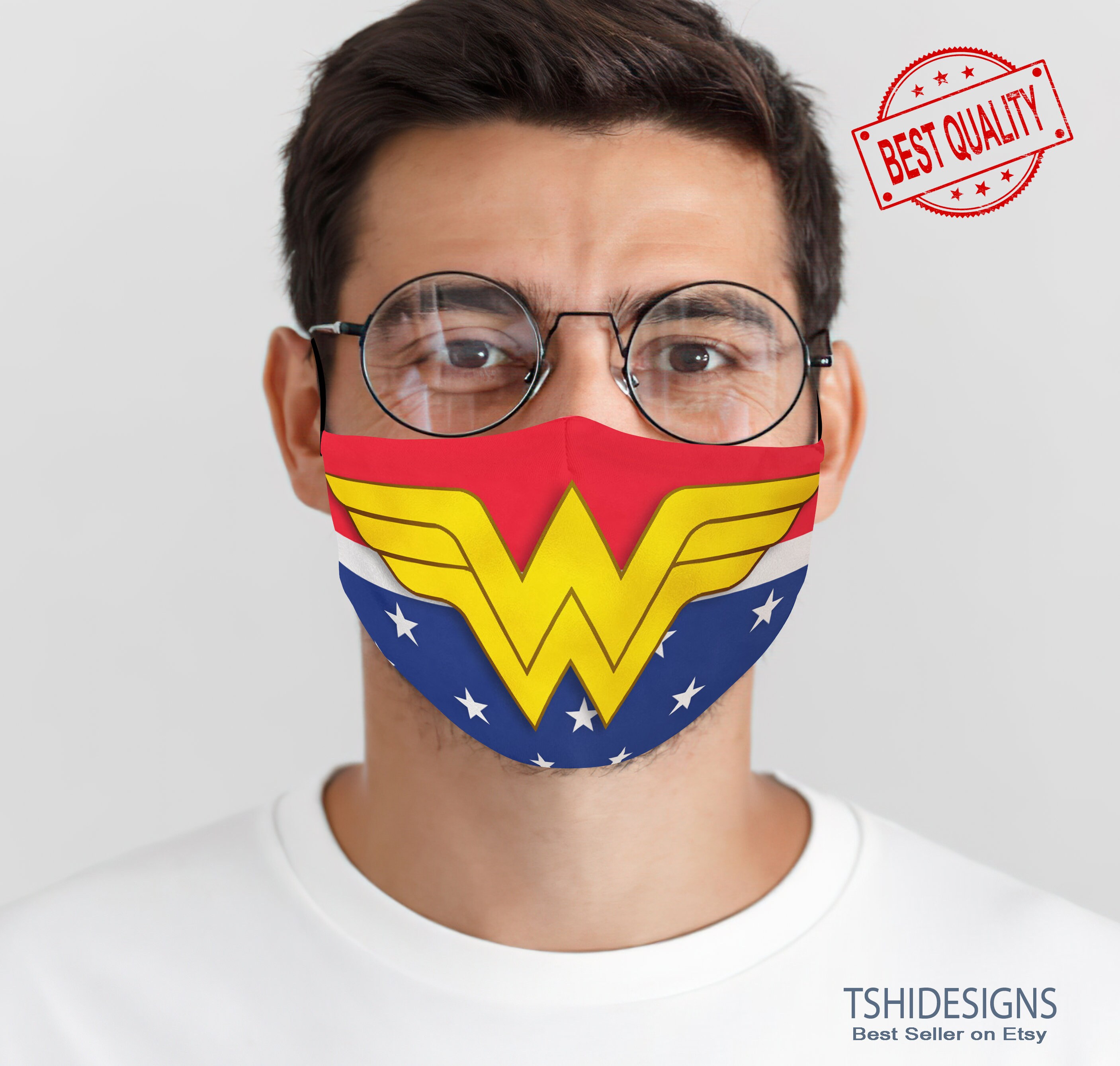Wonder Woman Face Mask With Filter Unisex Face Mask With Etsy