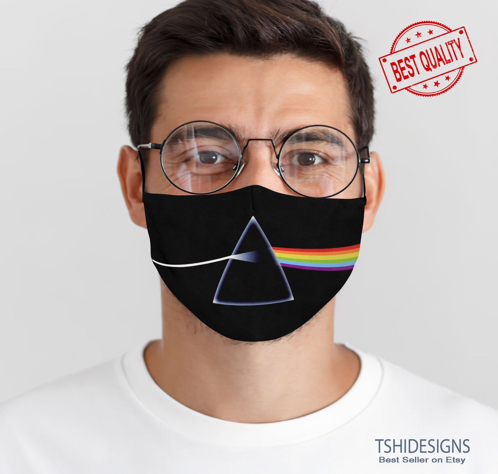 Pink Floyd face maskDark Side of MoonAlbum inspiredRock Etsy