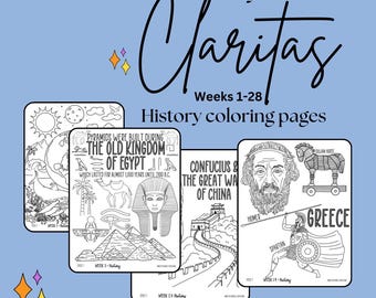 Claritas Ciclo 1 Historia - Libro para colorear - Semanas 1-28