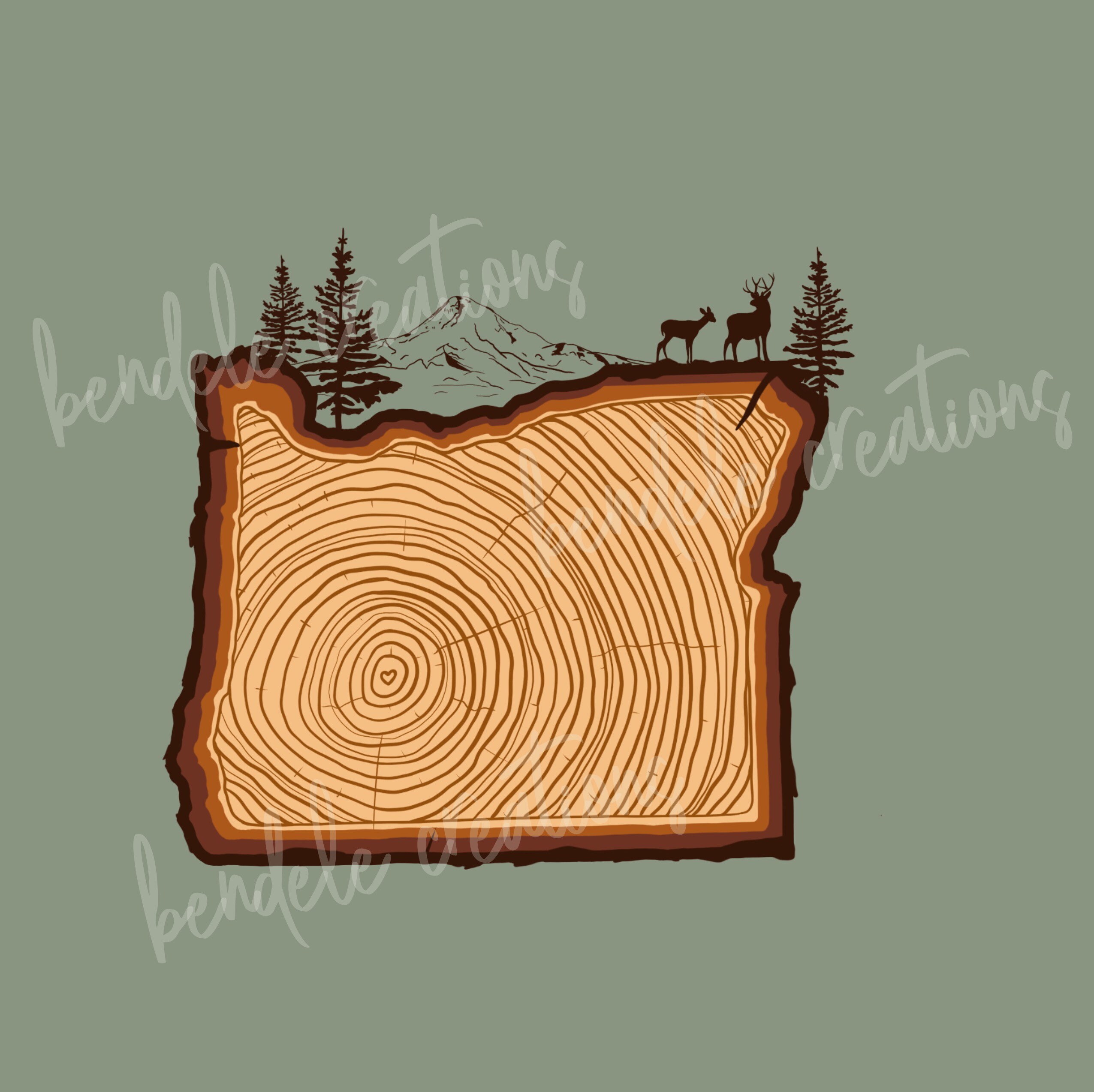 Oregon Timber Sticker clear Oregon State Decal Timber Etsy