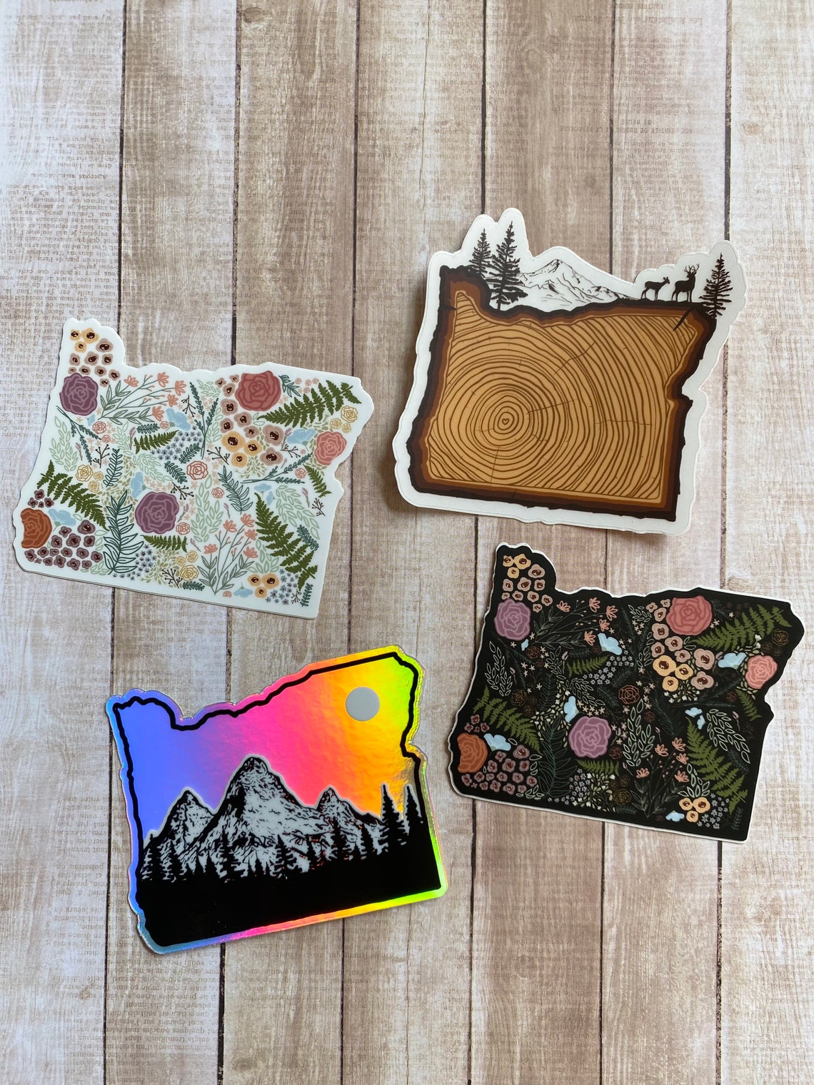 Oregon Timber Sticker clear Oregon State Decal Timber Etsy