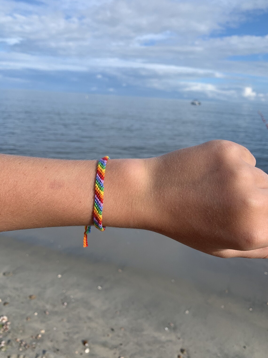 Custom Candy Stripe String Bracelet Friendship Embroidery Etsy