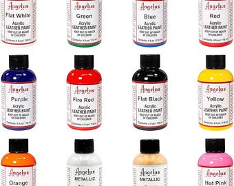 Angelus Leather Paint Set | 12 Colors for Custom Shoes