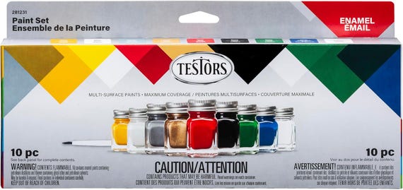 281231 Enamel Paint Set, 10 Piece Set by Testors