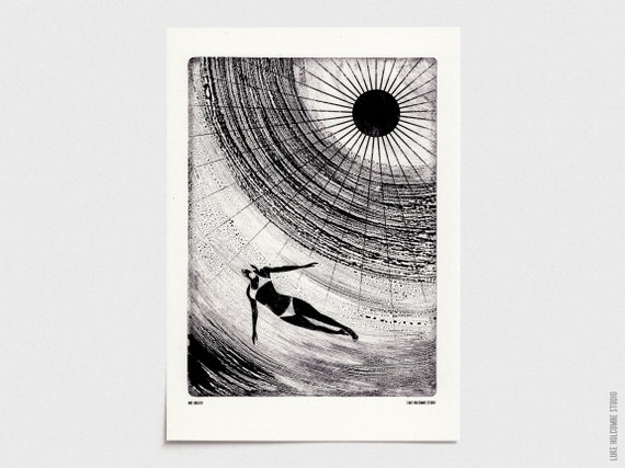 One Breath Art Print: A4, A3, A2, A1