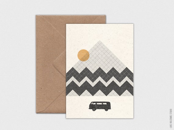 Mountain View, Individual Card with Envelope: A6 Size (105 x 148mm)