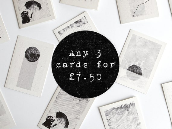 Individual A6 Cards: SELECT 3 DESIGNS