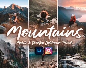 Mountains / Lightroom Preset for Mobile & Desktop / Photo Preset and Instagram Filters