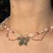 Blush Pink Fairy Butterfly beaded choker | Bead necklace | Statement | Pearl | Heart | Perfect gift for girlfriend / best friend 