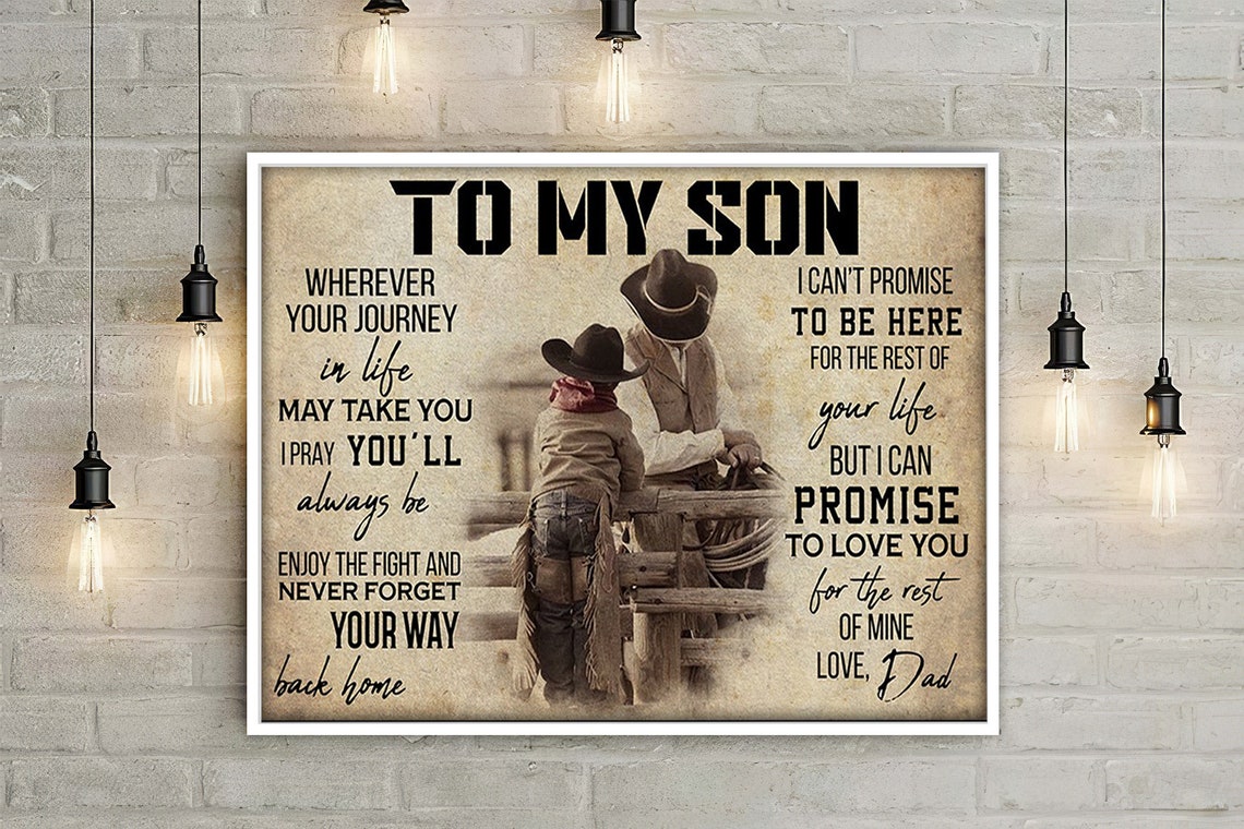To My Son Poster No Frame Birthday Gifts For Son Gifts From Etsy