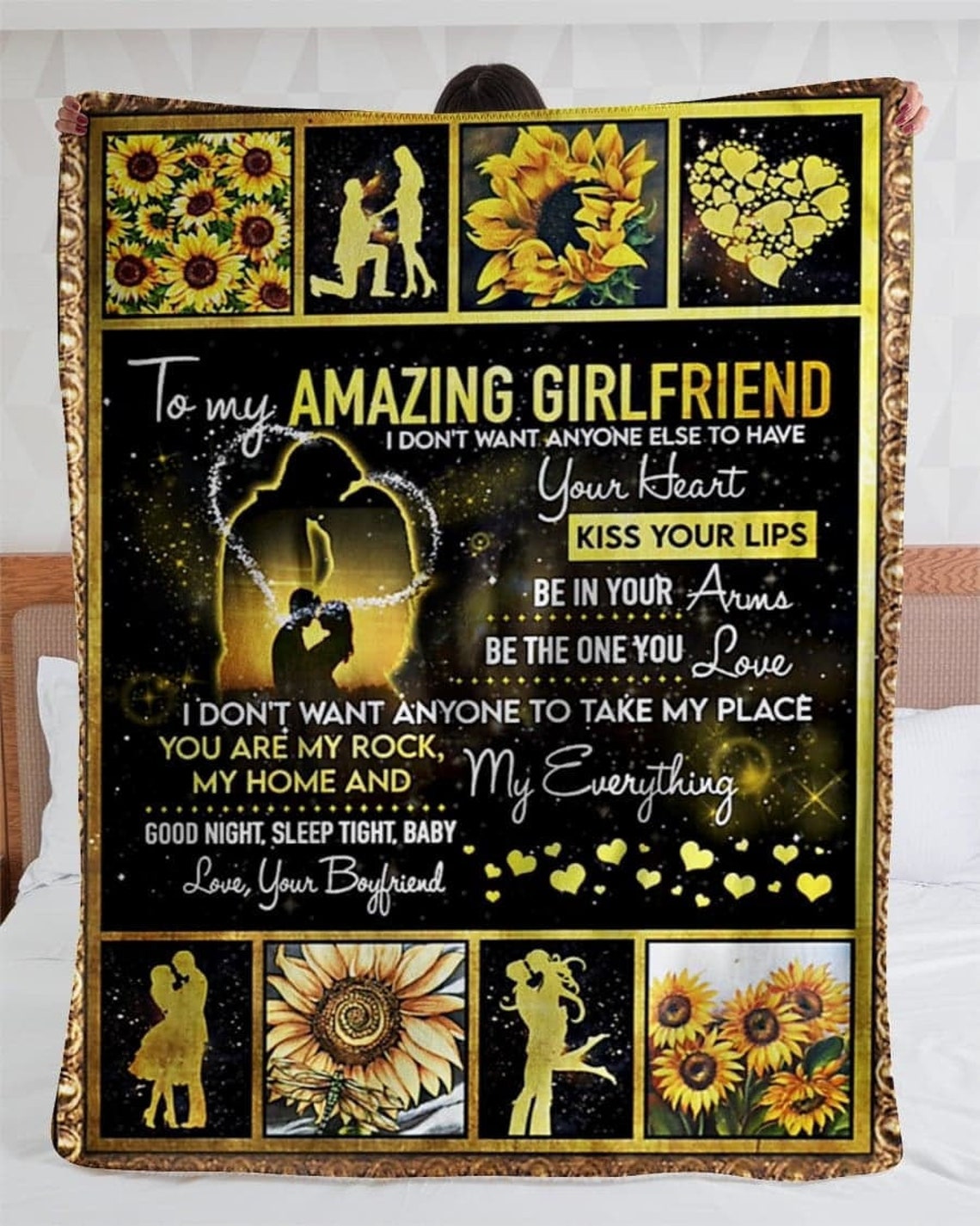 To My Amazing Girlfriend Blanket Valentine Blanket Gifts For Etsy