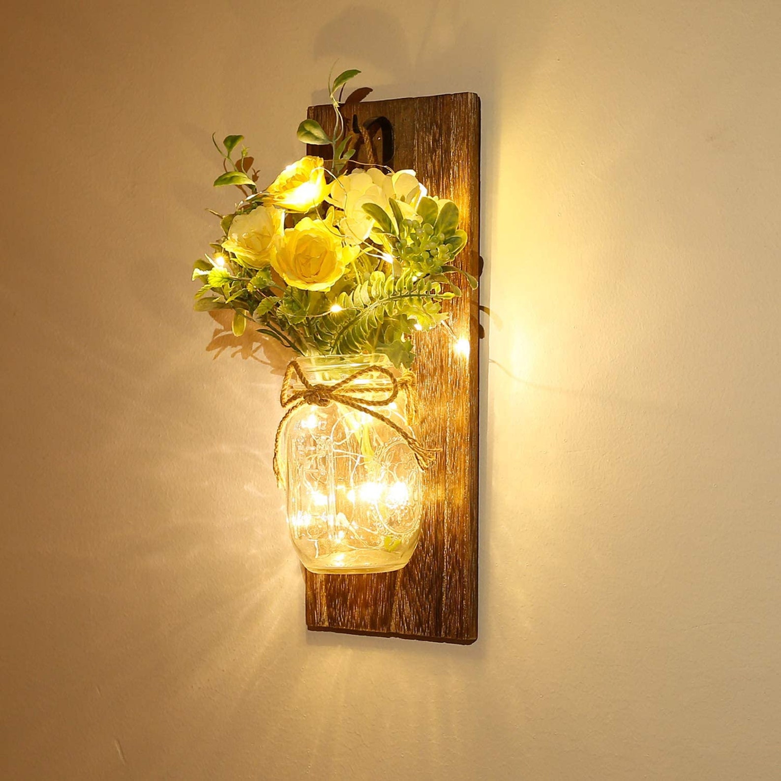 Wall Decor Mason Jar Sconces Home Decor Wall Art Hanging Etsy