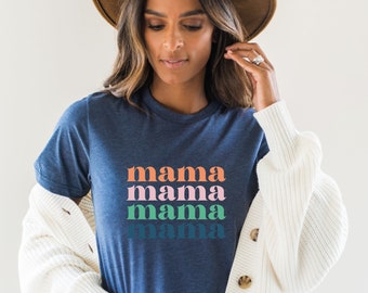 Mama Mama Mama Tshirt , Valentines Day, New Parents, Gift for Mom, Mothers Day Gift, Cute Mom Tshirt, Trendy, Chic, christmas gift, new mama