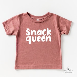 Snack Queen Toddler Tshirt