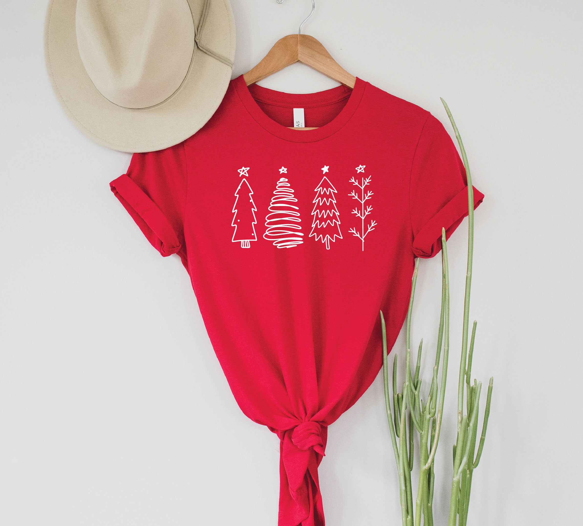 Trees Trees Trees Christmas Tshirt Christmas Shirt Christmas Etsy