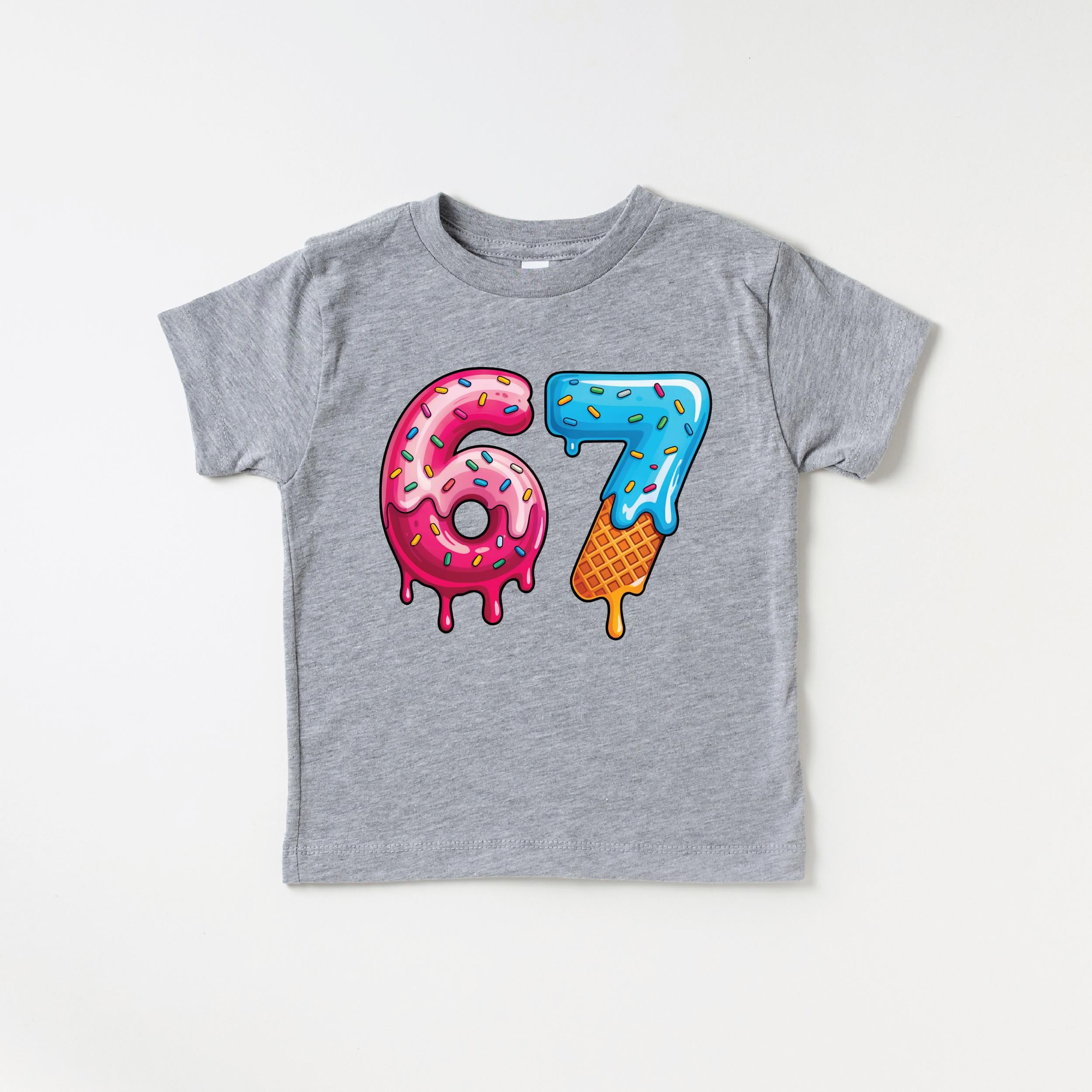 6 7 Baseball Drip Shirt for Kids – Viral Six Seven Meme Tee With