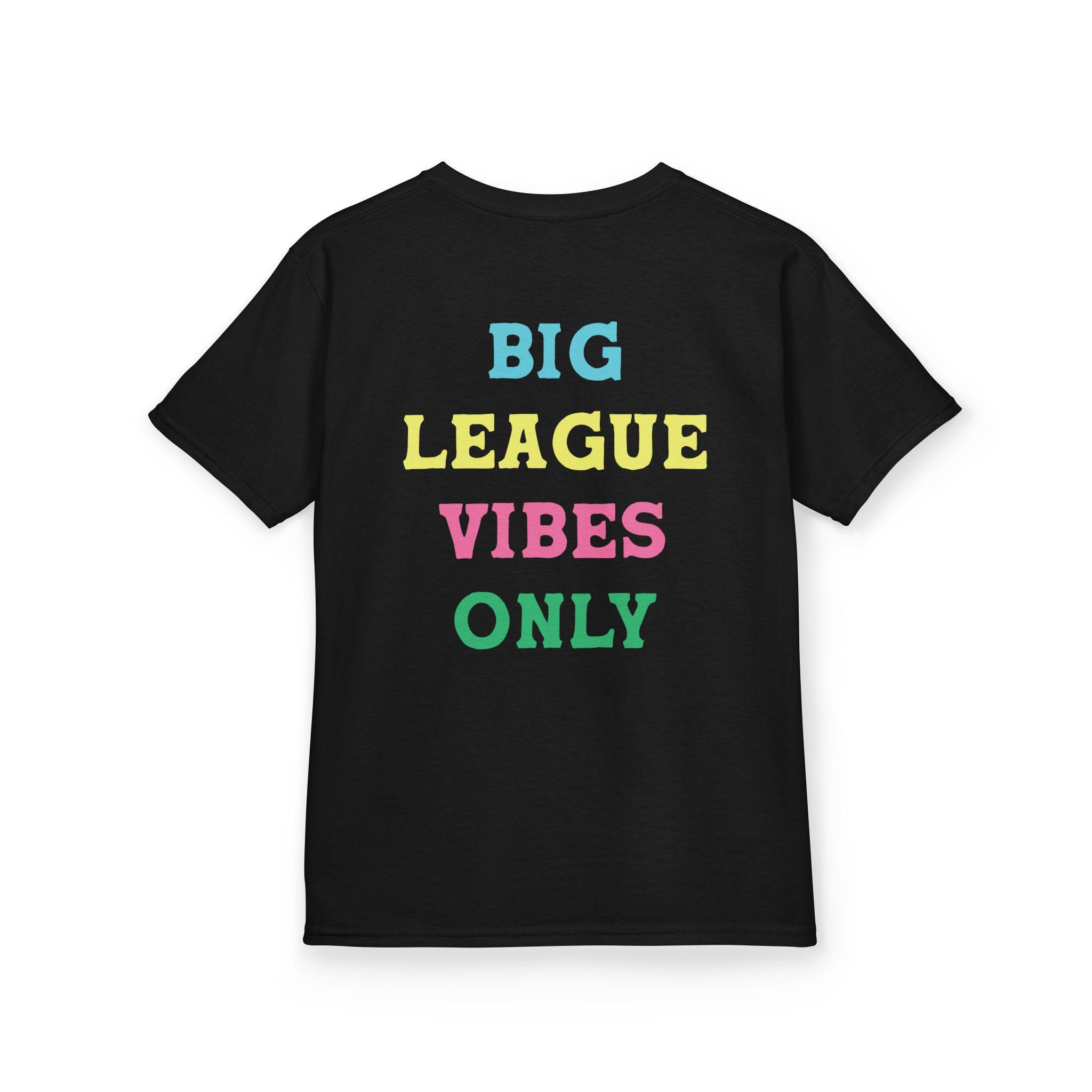 Youth Baseball Shirt I Drip Pocket Front and Big League Vibes Only Back I Cool Summer Tee for Baseball Kids I Youth Sizes