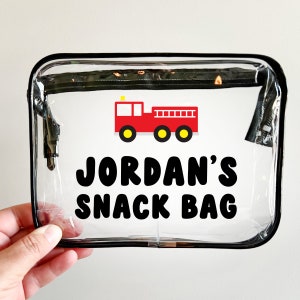 Lettre moulée pour sac à collation pour enfants, sac à langer, sac à collation personnalisé, tout-petit, sac pour bébé, reine de la collation, cadeau pour maman