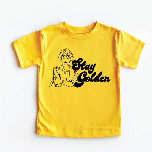 Dorothy Stay Golden Kids Tshirt, Bea Arthur, Retro Tv, Pop Culture kids shirt