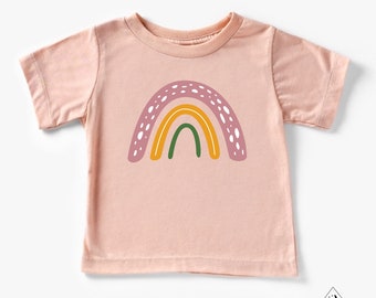 Funky Rainbow Toddler Tshirt, Kid, Baby, BFF, Gift,